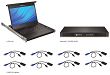 Avocent lokalna konsola LCD Rack 19” LCD, z 8 portowym switchem KVM IP i 8 kablami  LRA185KMM8D-001 - 4