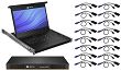 Avocent lokalna konsola LCD Rack 19” LCD, z 16 portowym switchem KVM i 16 kablami  LRA185KMM16D-001 - 3