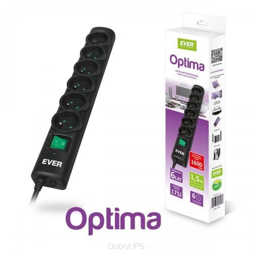 Listwa antyprzepięciowa EVER Optima 3 m